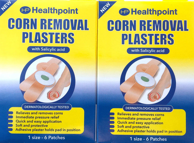 Healthpoint Corn Plasters with Salicylic Acid Relieves and Removes Corns 1 Size 12 Patches Total - BeesActive Australia