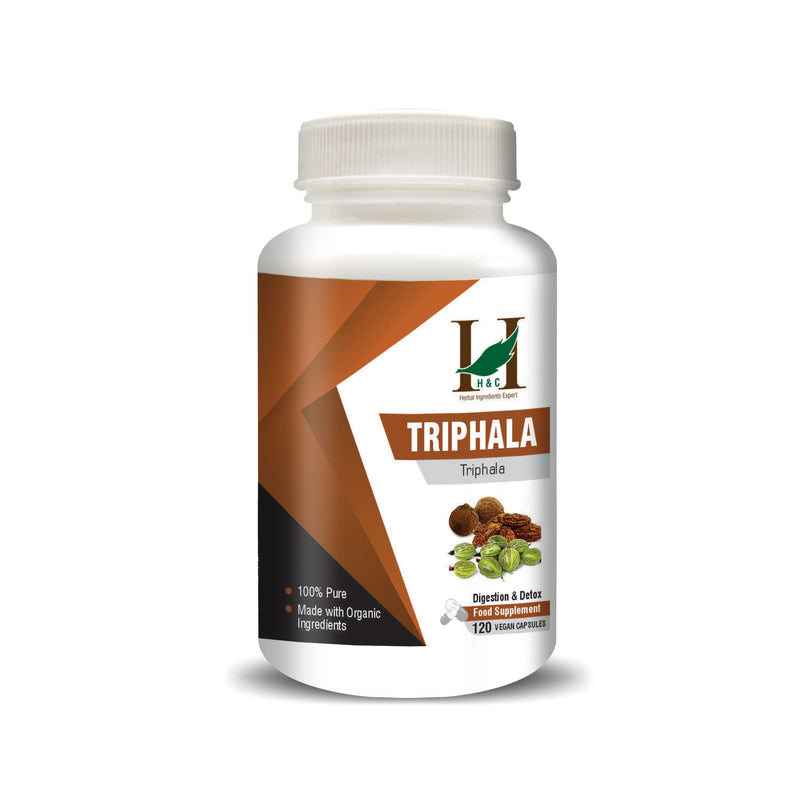 H&C Triphala Capsules - 900mg per Serving, 120 Counts | Balancing Formula for Detoxification & Rejuvenation 450mg Capsules - BeesActive Australia