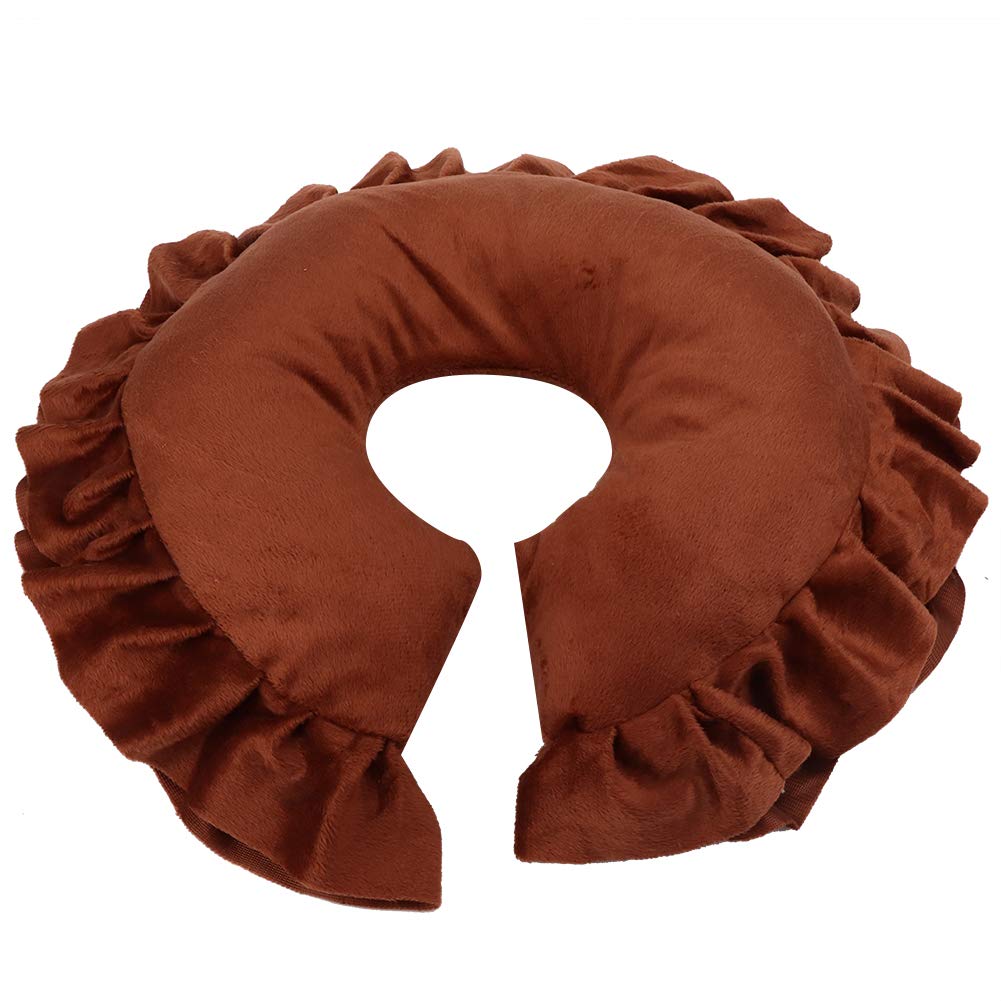 Soft Face Pillow, Head Cushion SPA Massage Bed Pillow U Shaped Neck Support Cushion Beauty Salon Massage Table Facial Relax Pillow Travel Flight Neck Pad Body Relax Salon Massage Mat(Coffee) - BeesActive Australia