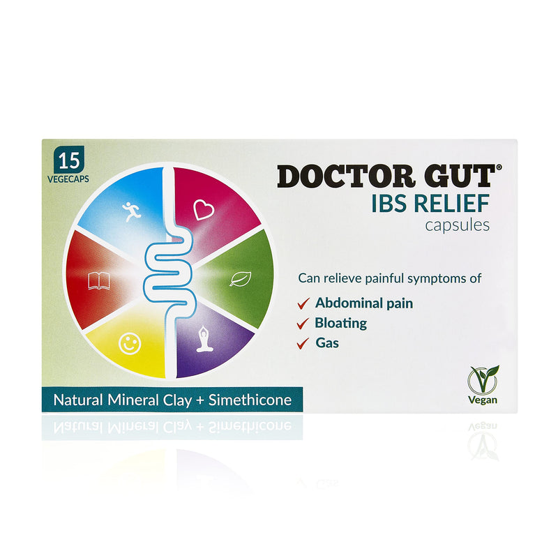 Doctor Gut IBS Relief - Gentle Relief from IBS Symptoms | Natural Clay Advanced Formula | (15 Capsules) - BeesActive Australia