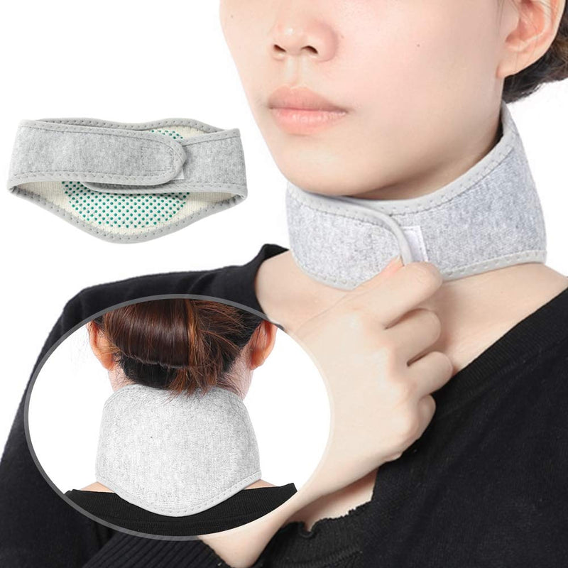 Cervical Collar Cervical Support Adjustable Neck Brace and Neck Brace Neck Support for Neck Pain Warming Neck Warmer with Tourmaline Magnets Self-Heating Adjustable Cervical Support