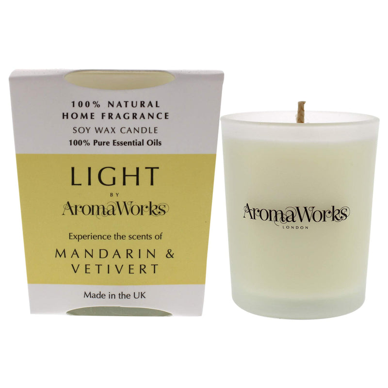 Aromaworks Light Candle Small - Petitgrain and Lavender for Unisex 2.65 oz Candle Bergamot 2.65 oz (Pack of 1) - BeesActive Australia