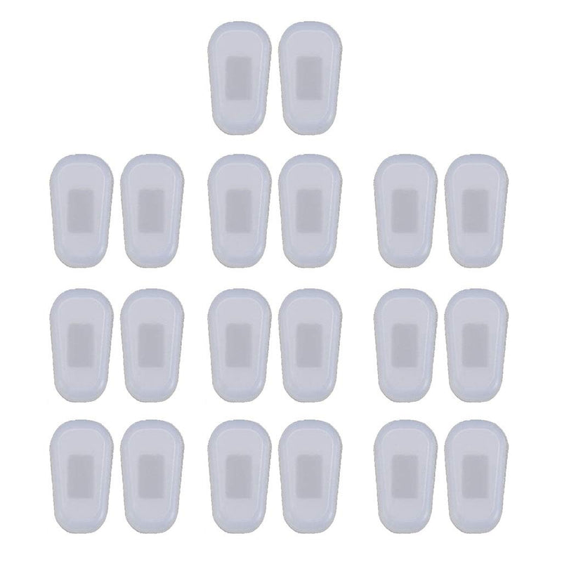 6Wcveuebuc 10 Pairs Push-in Eyeglass Nose Pads Soft Silicone Air Cushion Glasses Replacement Nosepad Anti-Slip Nose Bridge Pads Kit - BeesActive Australia