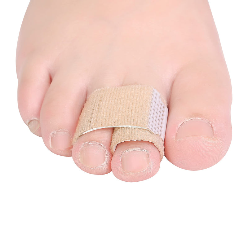 DYKOOK Broken Toe Wraps Toe Traps 8 Pcs/Pack Fabric Toe Splint Toe Cushioned Bandages Finger Protectors Straightener Separators - BeesActive Australia