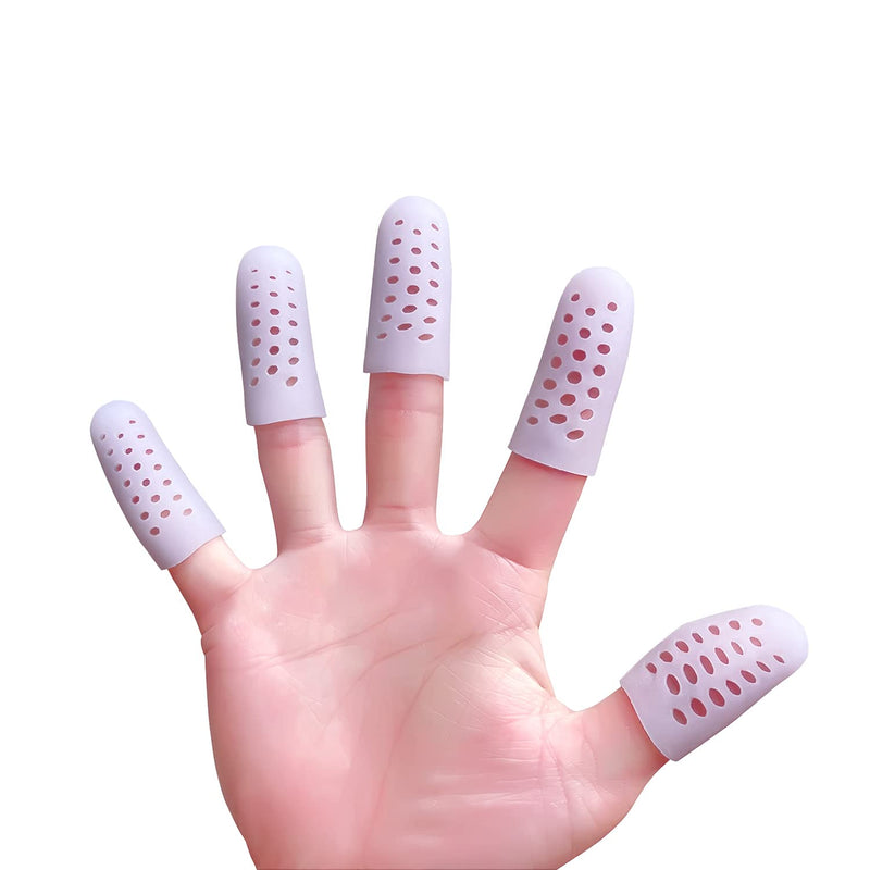 HioIoiH Finger Caps with Hole, Finger Cot Protectors Sleeves, Relief from Pain of Finger Tips Cracked, Arthritis - BeesActive Australia