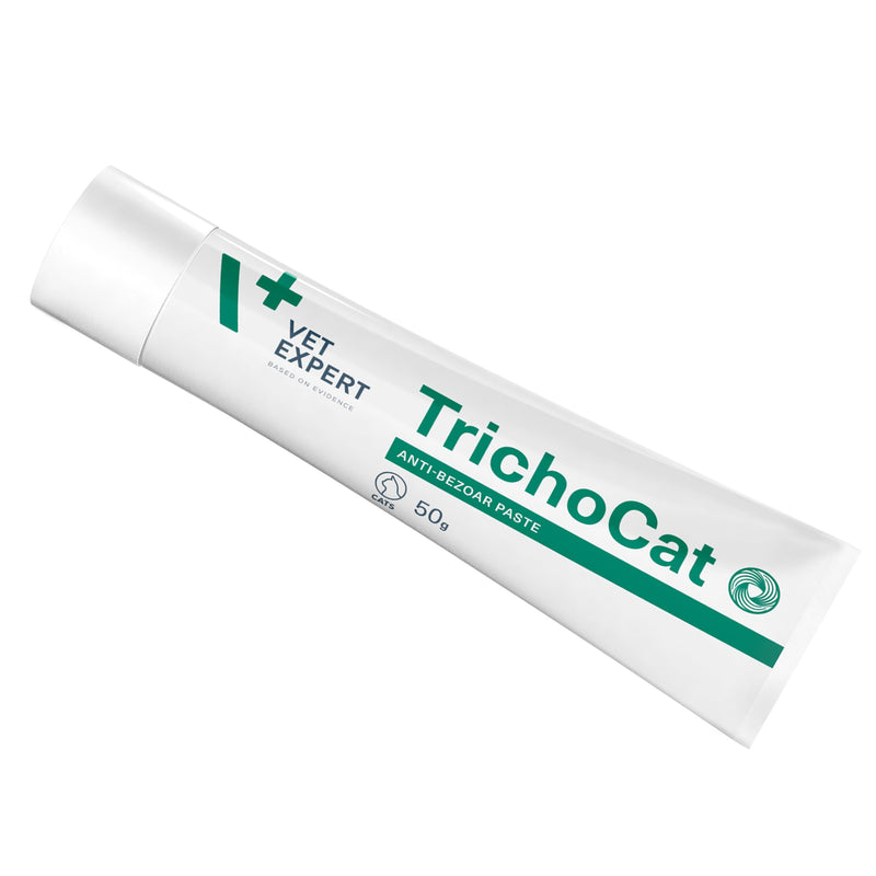 Vet Expert TrichoCat Hairball Treatment for Cats - 50g Paste - Hairball Remedy for Cats with Taurine | Cat Hairball Treatment & Hairball Paste for Cats | Hairball Treats for Cats