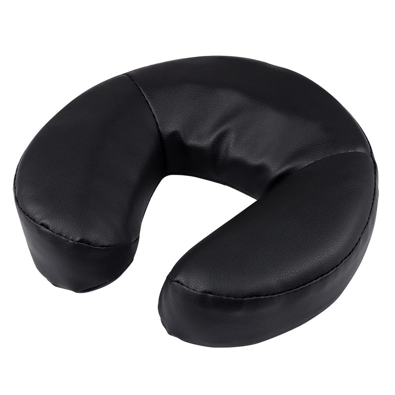 Kalolary Massage Bed Headrest Face Down Face Cushion Face Pillow Adjustable Massage Table Face Cradle Rest Cushion (Black) Black - BeesActive Australia