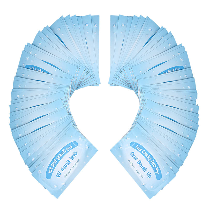 100 Packs of Mint-Flavored Teeth whitening Wipes, Finger Wipes, Disposable Teeth Cleaning Wipes - BeesActive Australia