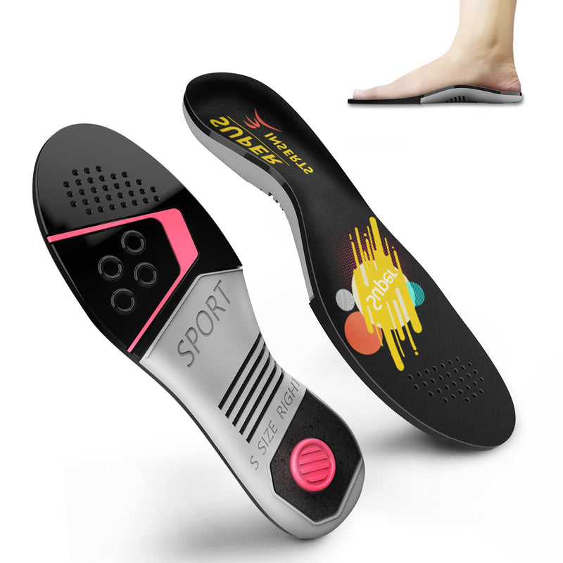 Orthotic Insoles,Plantar Fasciitis Insoles for Walking with Memory Foam,Gel Insoles Mens Work Boots Cushioned Insoles,Flat Feet Insoles for Plantar Fasciitis,Knee Pain,Orthopedic Insoles,L L:Men10-11.5/Women10.5-12 - BeesActive Australia