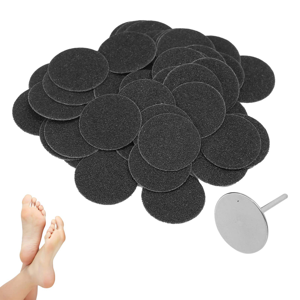 50pcs Electric Callus Remover Sandpaper, Discs Pedicure Tool Replacement Accessory with Shaft(φ25mm) Φ25mm - BeesActive Australia