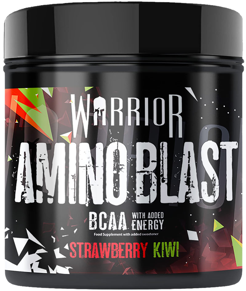 Warrior, Amino Blast - 270g - Branch Chain Amino Acid Powder (BCAA) - Helps Build Lean Muscle and Speed Up Recovery, Strawberry Kiwi - BeesActive Australia