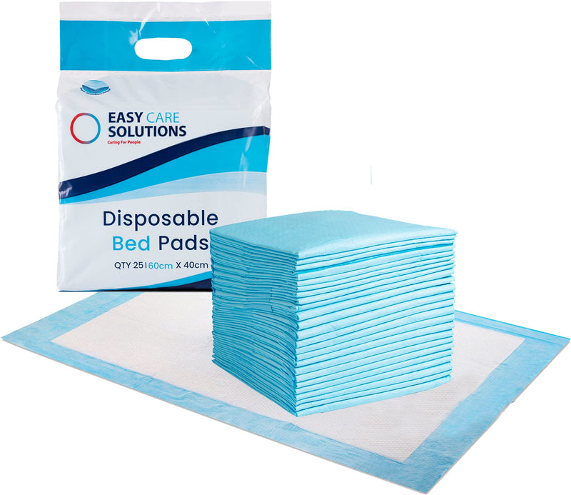 25 x Easy Care Solutions | Disposable Incontinence Bed Pads | 40 x 60 cm | 1 Pack of 25 40x60 cm (Pack of 25) - BeesActive Australia