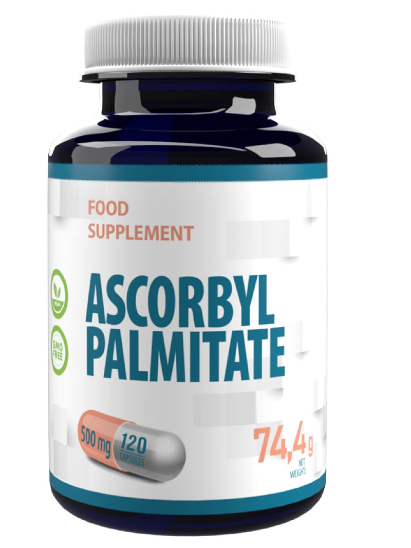 Ascorbyl Palmitate 500mg 120 Vegan Capsules, 3rd Party Lab Tested, High Strength Supplement, No Fillers or Bulkers, Gluten and GMO Free - BeesActive Australia