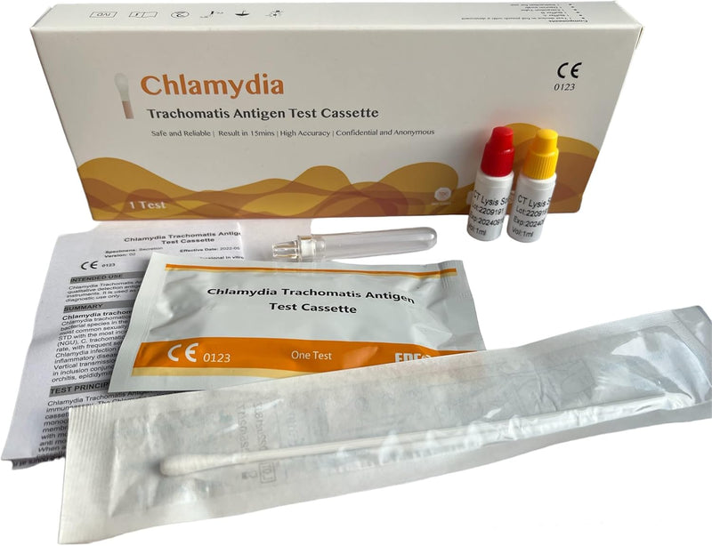 Chlamydia Rapid Test Cassette | Instant Results for Males and Females | STI Test STD | Easy to Use | Detects Chlamydia trachomatis - BeesActive Australia