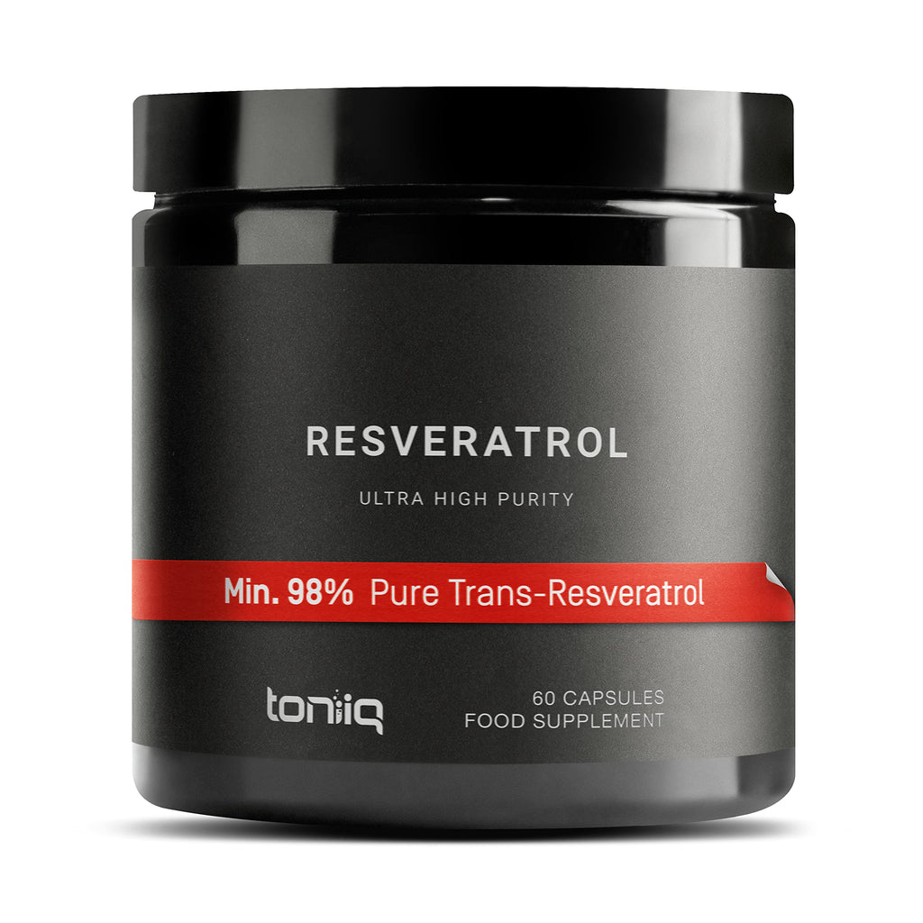 Ultra High Purity Resveratrol Capsules - 98% Trans-Resveratrol - Highly Purified and Highly Bioavailable - 60 Caps Reservatrol Supplement - BeesActive Australia