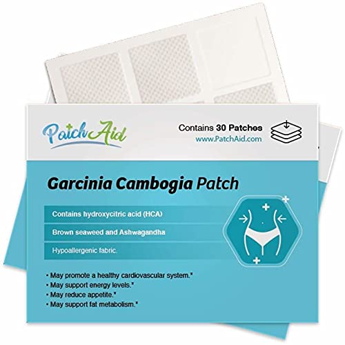 Patch Aid Garcinia Cambogia - 30 Daily Topical Patches. 100% Natural & Vegan. Allergy & Filler Free. High Absorption and More bioavailable. Suitable for Sensitive stomachs & bariatric. - BeesActive Australia