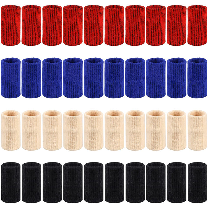 TONITTO 40Pcs Finger Protector Sleeves Finger Splints Supports for Arthritis Finger Protectors for Sport - BeesActive Australia