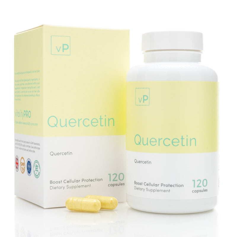 Quercetin 500mg x 120 Capsules - Third Party Tested Over 98.4% Purity - Natural Quercetin Supplement � 60 Grams - Vitality Pro - BeesActive Australia