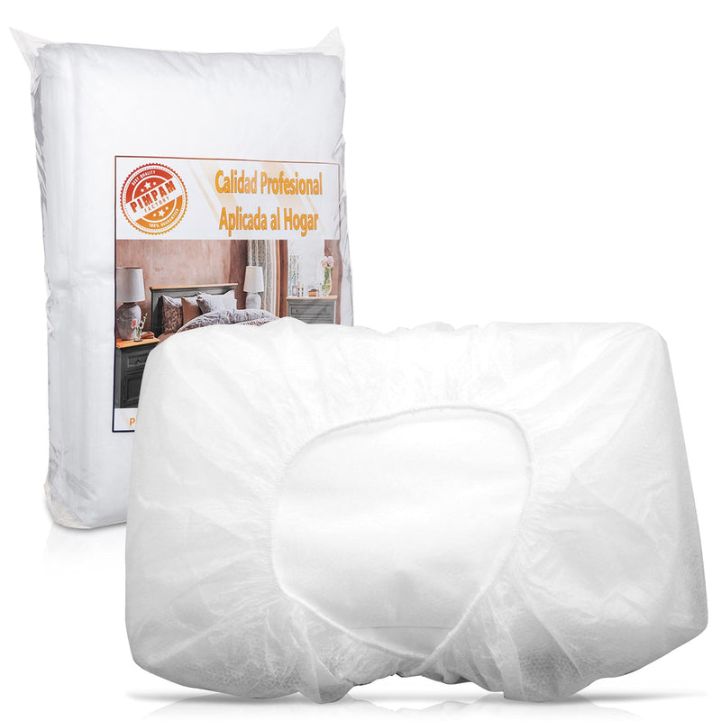 PimPam Factory - Odourless NWF Fitted Massage Couch Cover - Liquid Repellent - Disposable Massage Table Cover 31.4 x 82.7 in - Fitted Protective Sheet for Treatment Tables - Made in EU - Pack 10 80x210 - BeesActive Australia