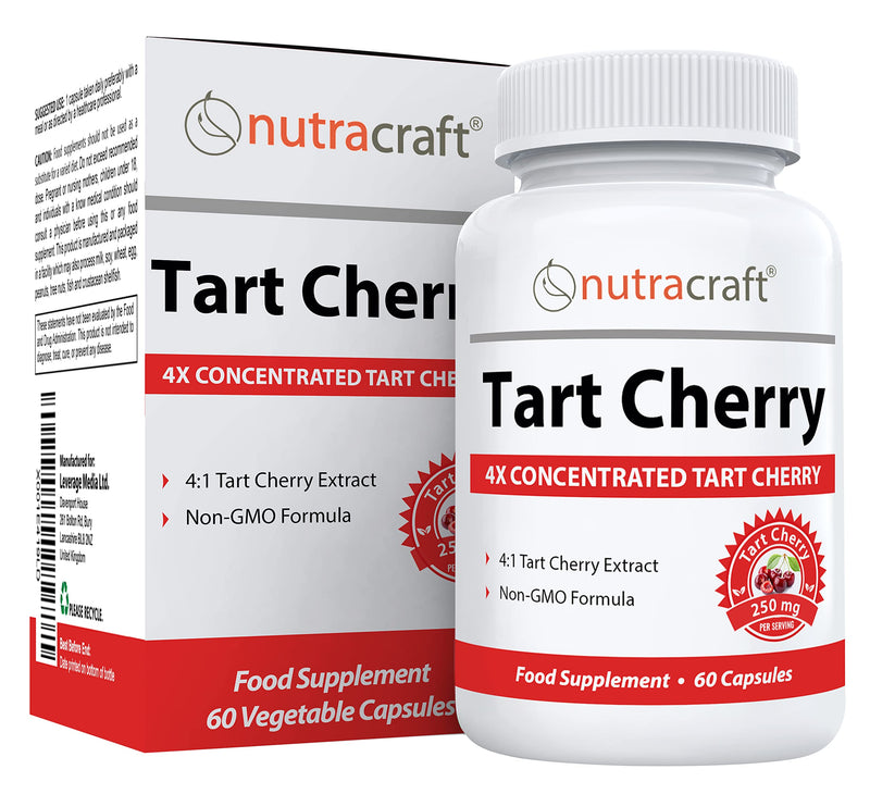 #1 Tart Cherry Extract | 2000mg 4:1 Concentrated Tart Cherry | Uric Acid Cleanse & Sleep Support | No Fillers or Additives | 1 Month Supply (Non-GMO) - BeesActive Australia