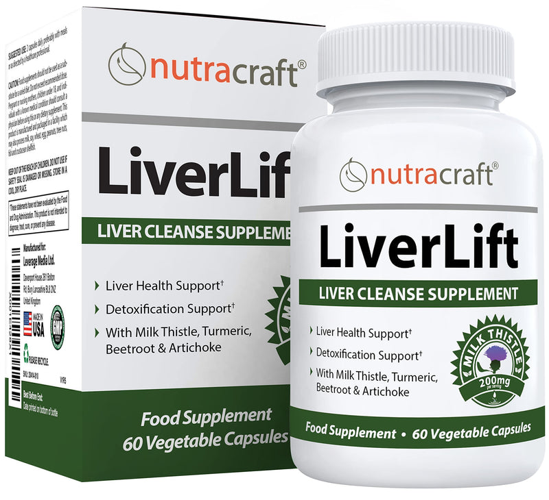 LiverLift #1 Liver Cleanse & Detox Supplement | Turmeric, Beetroot, Dandelion, Chicory, Burdock, Artichoke and More | Money Back Guarantee | 60 Vege Capsules - BeesActive Australia