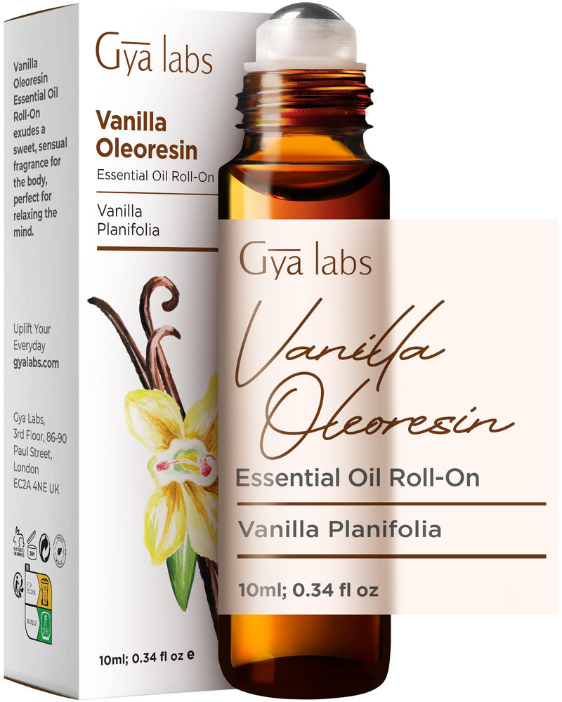 Gya Labs Vanilla Essential Oil Roll-On (10ml) - Sweet & Floral Scent Vanilla (Roll On) - BeesActive Australia