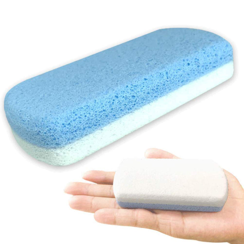 HEALLILY 2pcs Glass Pumice Stone Pedicure feet Stone for Feet Double Side Hard Skin Callus Remover Scrubber Cleaning As Shown M - BeesActive Australia