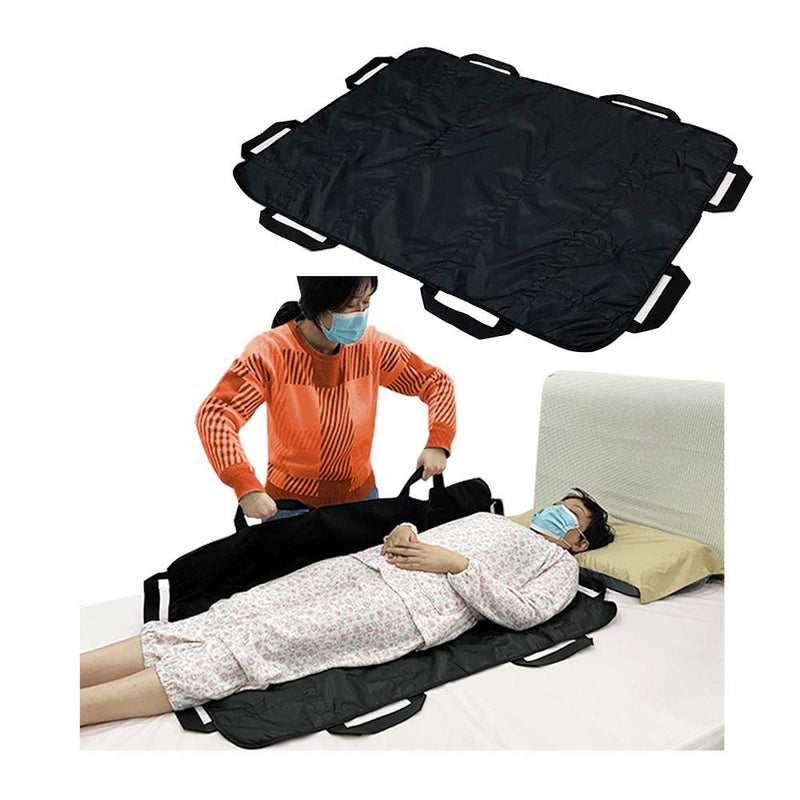 Positioning Bed Pad With Handles Comfort Slide Repositioning Sheet Transfer Blanket For Bedridden Patient Turning Device Transfer Draw Sheet Hospital Bed Padding Lift Assist For Incontinence Elderly Black - BeesActive Australia