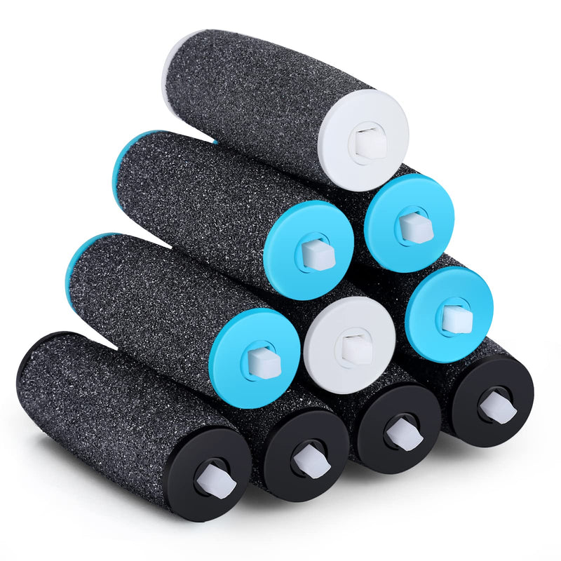 Jorest [10/20 Pcs] Replacement Rollers Refills Compatible with Scholl Velvet Smooth, 3 Types of Roughness, 4 Extra Coarse & 4 Regular & 2 Soft, Electric Foot File Refills, Pedicure Hard Skin Remover 10 Pcs - BeesActive Australia
