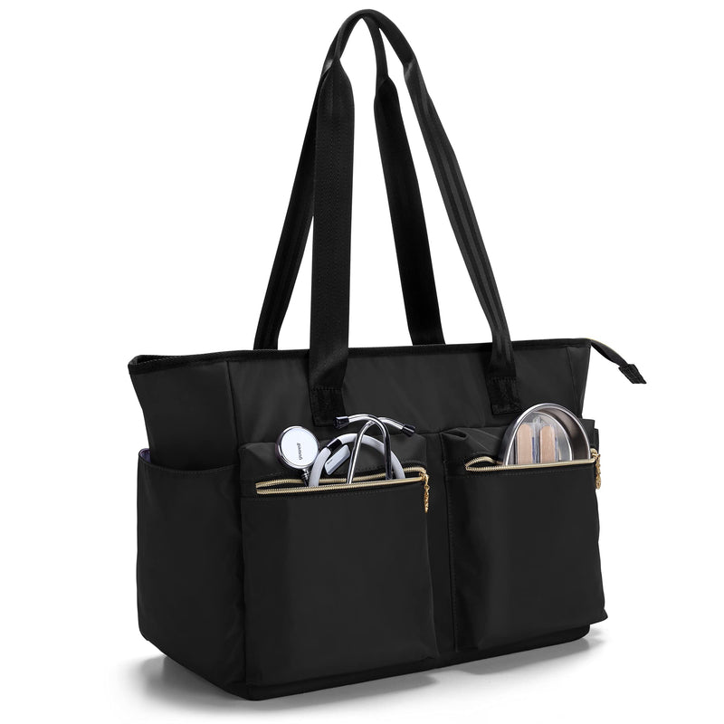 Damero Nurse Tote Bag, Nurse Work Bag with Laptop Sleeve and Pockets for Nursing Students, Medical Supplies and More, Black - BeesActive Australia