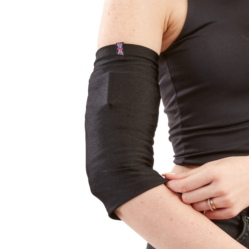 LimbO PICC Line Sleeve - Cover PICC line & Midline | Soft, breathable, stretchy lycra | Unisex (Medium, Black) M - BeesActive Australia
