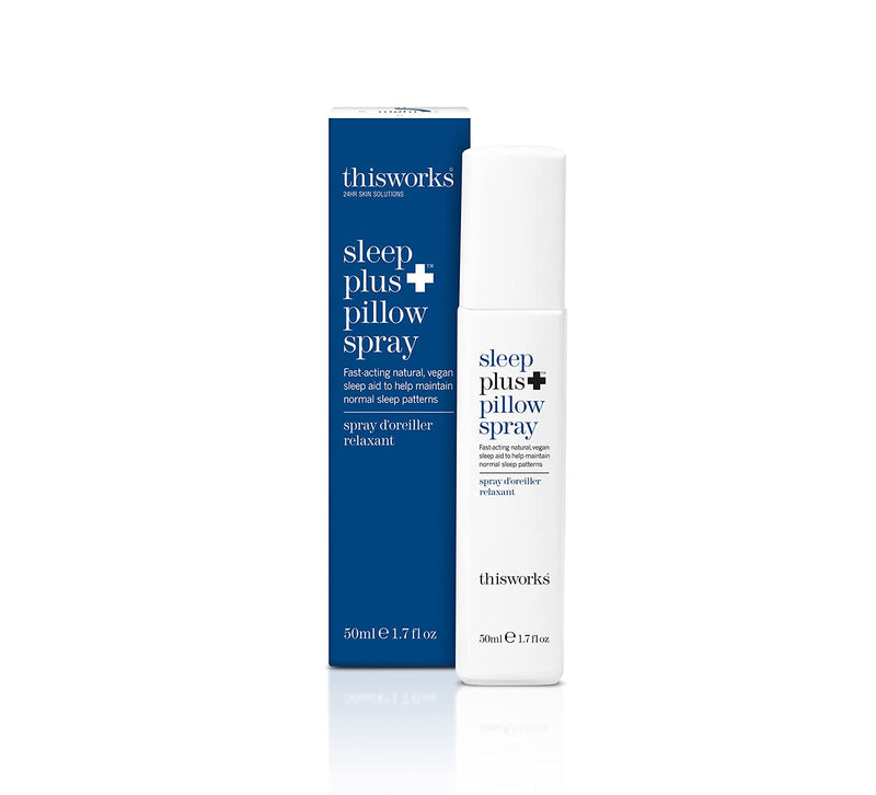 This Works Sleep Plus Pillow Spray, 50 ml - Motion-Activated Sleep Spray Infused with Lavender, Camomile and Vetivert - Science-Backed Pillow Spray Designed to Aid Restless Sleepers Deep Sleep Plus, 50ml - BeesActive Australia