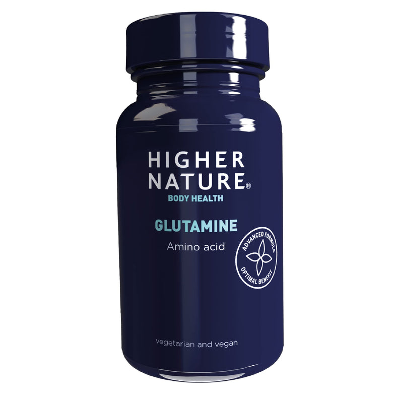 Higher Nature - Glutamine - Versatile Amino Acid - Ideal for Working Out - Supports Immune System - L Glutamine - Vegan & Vegetarian - 90 Capsules - BeesActive Australia