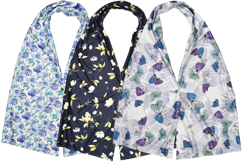 Celley 3 Pack Adult Bib Dining Scarf For Women, Washable Microsuede Material Fashionable Food Clothing Protectors - BeesActive Australia