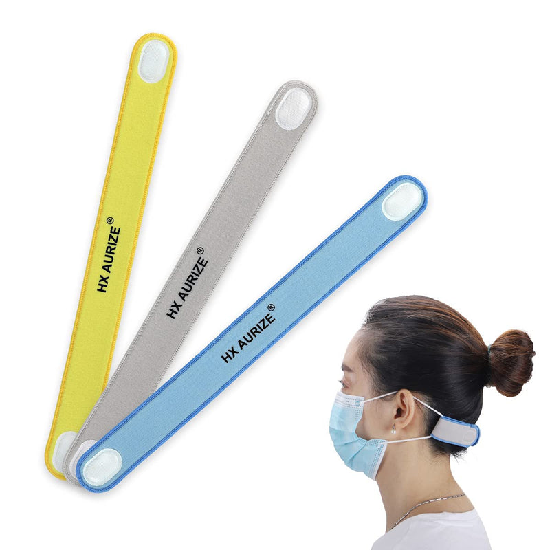 HX AURIZE Mask Strap Comfortable and Adjustable Mask Extender (Multicolor 3 Pcs) Multicolor 3 Pcs - BeesActive Australia