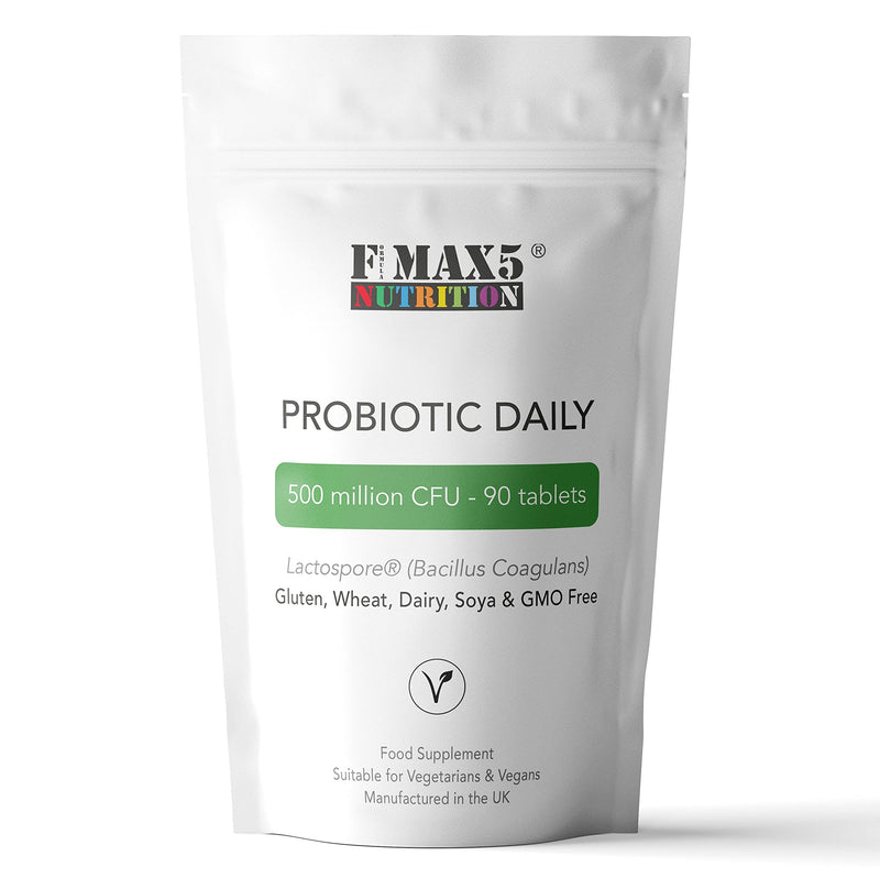 Probiotic Daily - Lactospore� (Bacillus Coagulans) 500 Million CFU - 90 Tablets � UK Made � FMax5 - BeesActive Australia