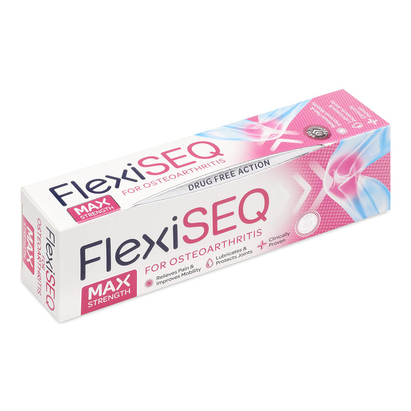 FlexiSEQ 100g Max Strength Topical Gel, Drug-Free, Joint Pain Relief Gel for Knees, Hips, Feet, Hands etc 100 g (Pack of 1) - BeesActive Australia