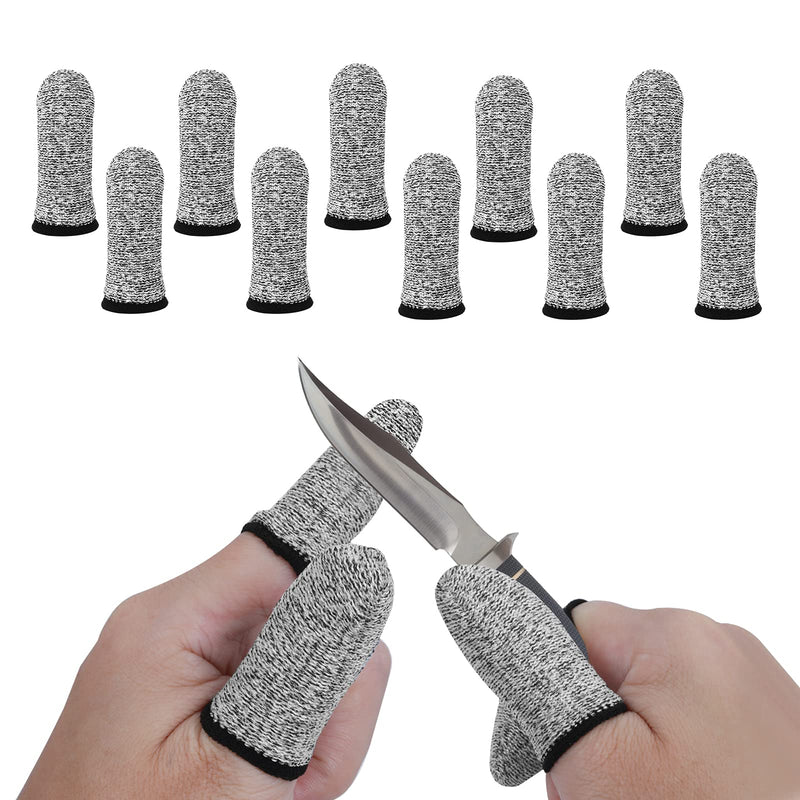 Molain Finger Cots Cut Resistant Protection, 10 Pieces Reusable Finger Thumb for Work,Kitchen,Garden,Sculpture - BeesActive Australia