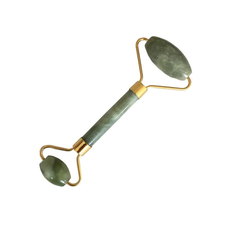 1 x Jade Roller And Gua Sha Facial Massager Double Headed Stone Facial Roller Massager Face Slimming Lift Massage 14cm - BeesActive Australia