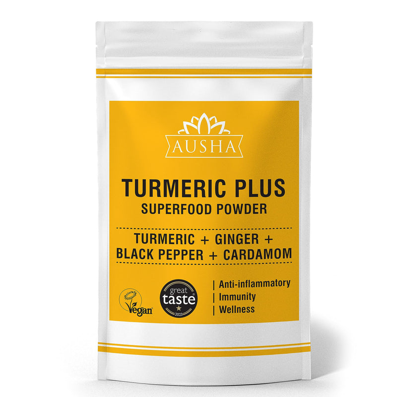Turmeric Powder (Curcumin) with Black Pepper + Ginger + Cardamom - 250g | High Strength | Cooking | Joint Pain Relief - BeesActive Australia
