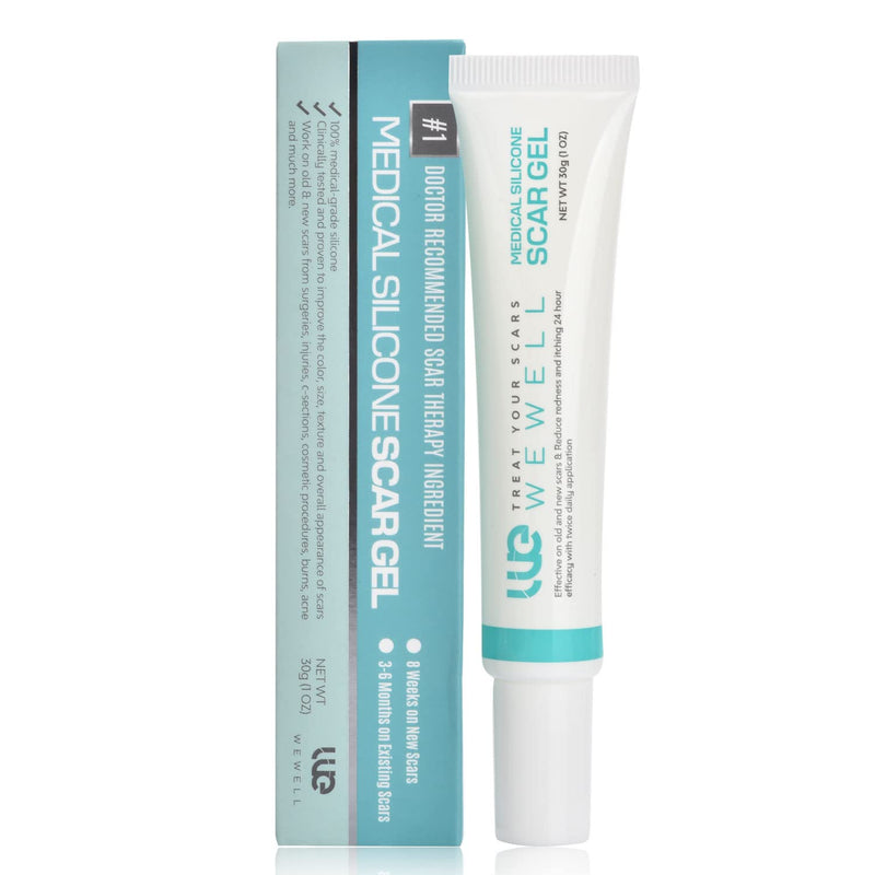 Wewell Medical-Grade Silicone Scar Gel, Advanced Scar Gel for Face Body, Scar Gel Effective for Both Old and New Scars - BeesActive Australia