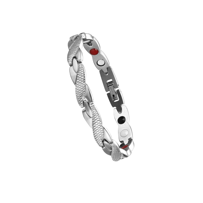 WDYY Elegant Therapy Fit Plus Bracelet, Slimming Weight Loss Anti-fatigue Bracelet for Men Women (Silver) - BeesActive Australia