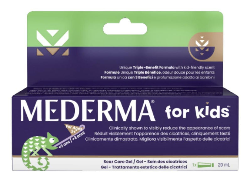 Mederma for Kids – Scar Care Cream – Goes on Purple, Rubs in Clear – Kid-Friendly Scent - 20 ml (Pack of 1) - BeesActive Australia