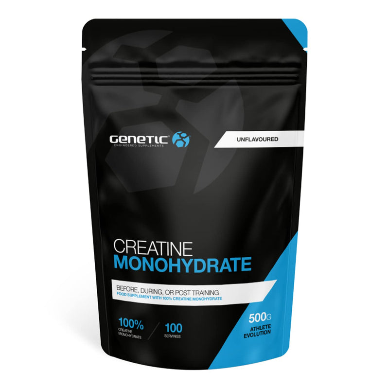 Pure Creatine Powder - Genetic Supplements - Creatine Nutritional Supplements - Muscle Builder - Muscle Repair - Unflavoured - 500g - 100 Servings - BeesActive Australia