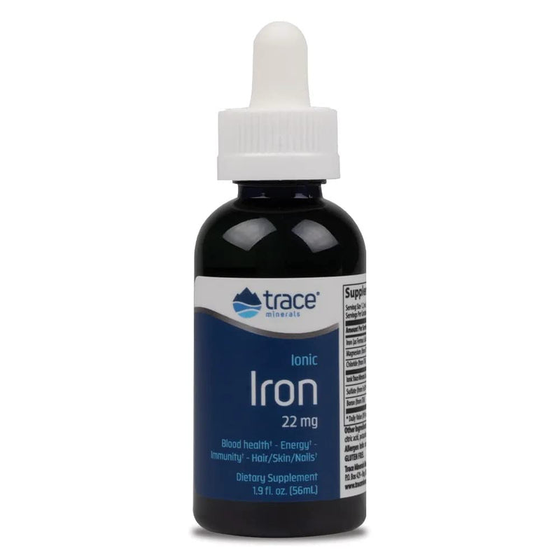 Trace Minerals, Ionic Iron, 22 mg, 59 ml, Laboratory Tested, Gluten Free, SOYA Free, Vegan, Non-GMO - BeesActive Australia