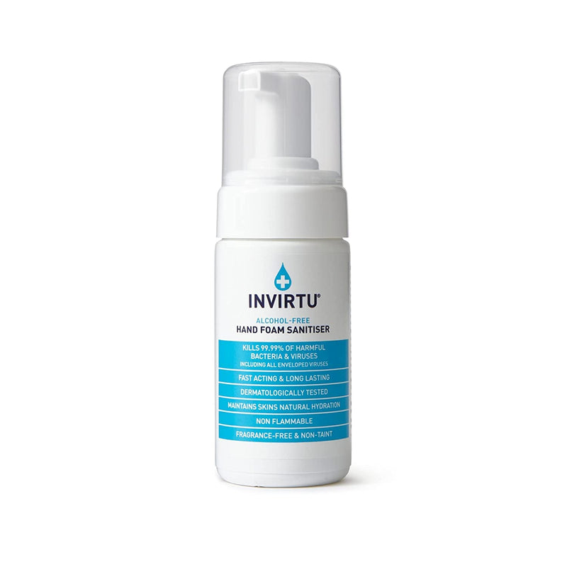 Byotrol INVIRTU Alcohol-free Hand Foam Sanitiser | Fragrance-Free Alcohol-Free & Non-Taint | 100ml 100ml Personal - BeesActive Australia