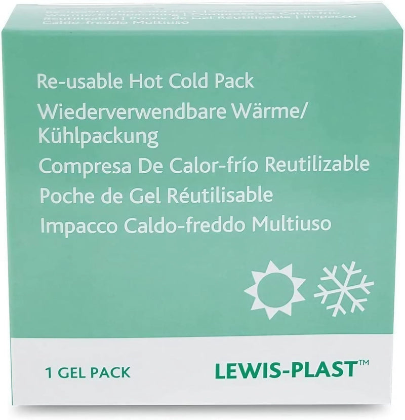 Lewis-Plast Premium Hot & Cold Reusable Gel Pack Compress Wrap with Sleeve - Ice Heat Packs for Knee, Back, Shoulder, Ankle and Neck Injury- Cramps, Migraine, Toothache, Bruises, Lumbar, Sciatica Pain - BeesActive Australia