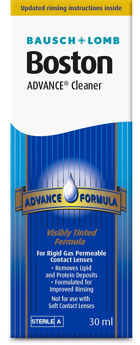 Boston Advance Cleaner, Leaves Lenses Clean, Ready for Disinfection and Conditioning, for Rigid Gas Permeable (RGP) and Hard Contact Lenses, 30 ml - BeesActive Australia