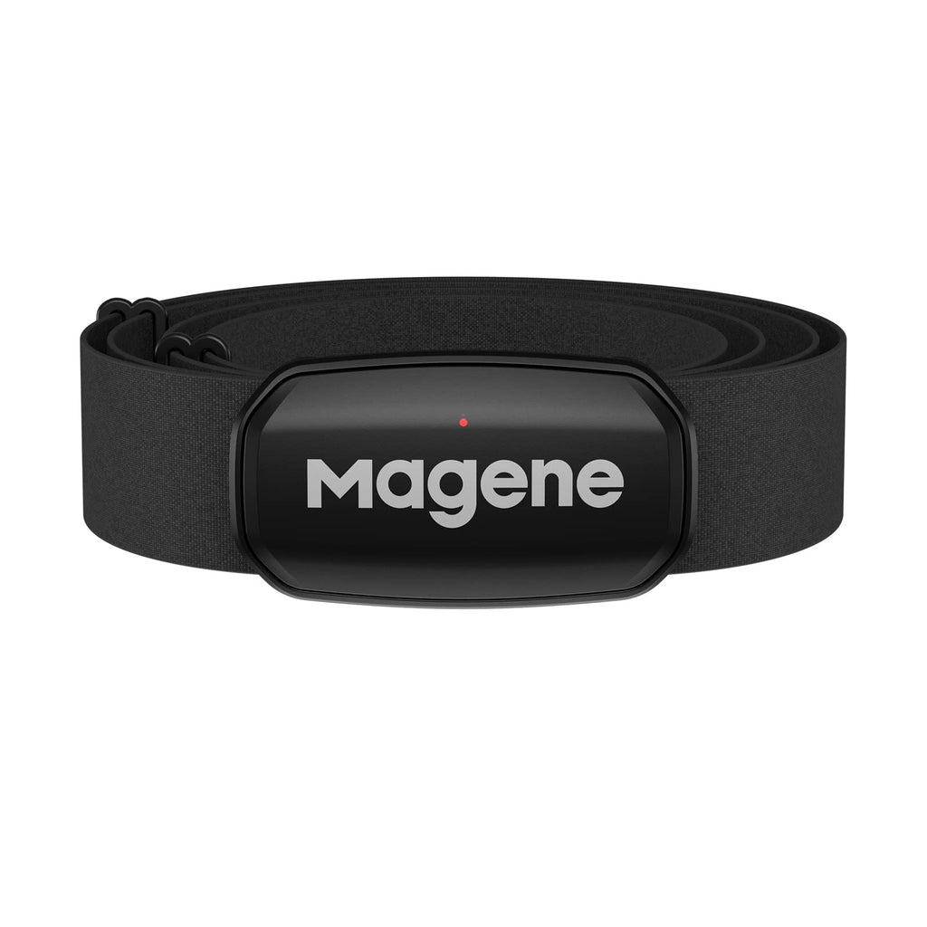 Magene H303 Heart Rate Monitor, Heart Rate Sensor Chest Strap, Protocol ANT+/Bluetooth, Compatible with IOS/Android APPs Black - BeesActive Australia