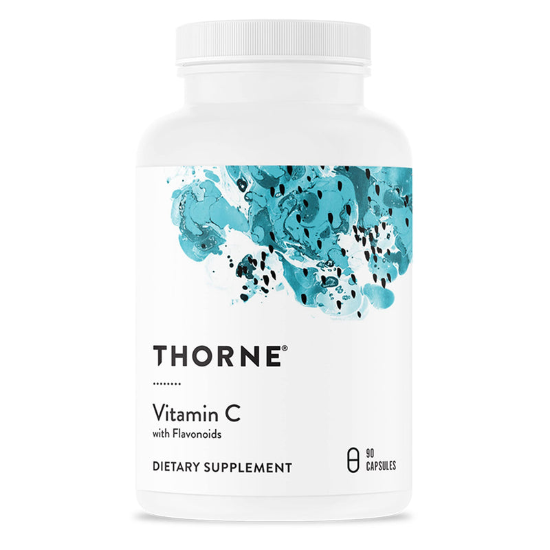Thorne Vitamin C with Flavonoids - Blend of Vitamin C and Citrus Bioflavonoids from Oranges - 90 Capsules - BeesActive Australia